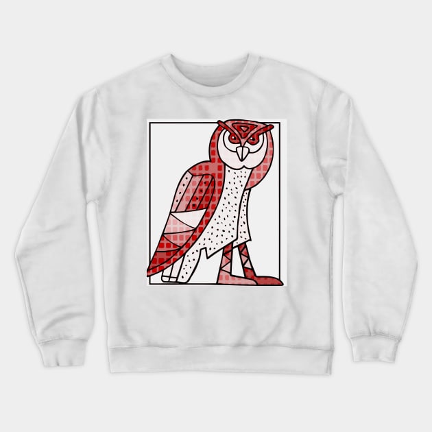 owl cubism Crewneck Sweatshirt by MGphotoart